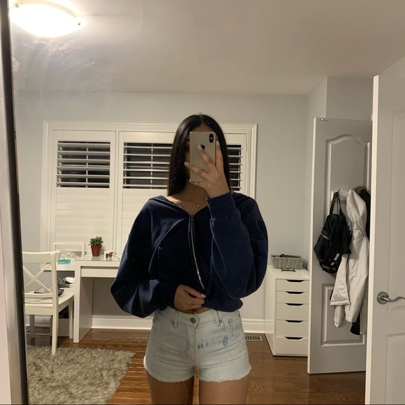 Garage Acid Wash Jean Shorts- 00 - Picture 3 of 3